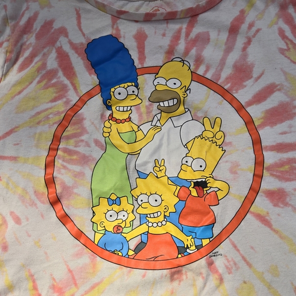 The Simpsons women's Tye Dye crop top - Picture 4 of 4